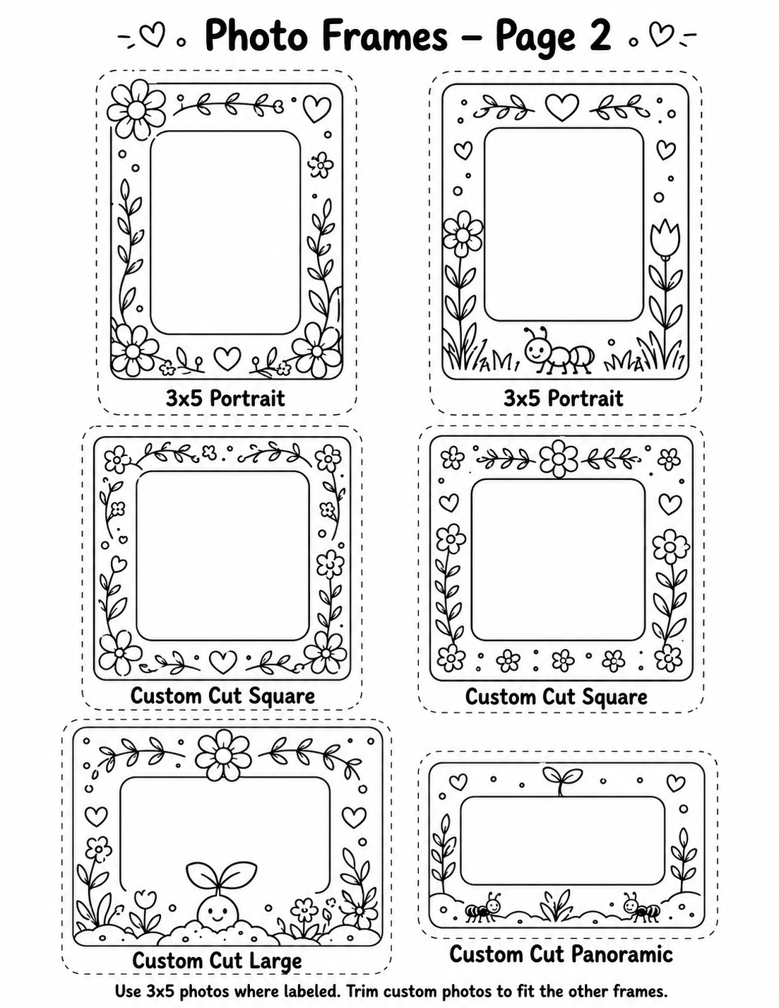 Photo frames page 2 preview